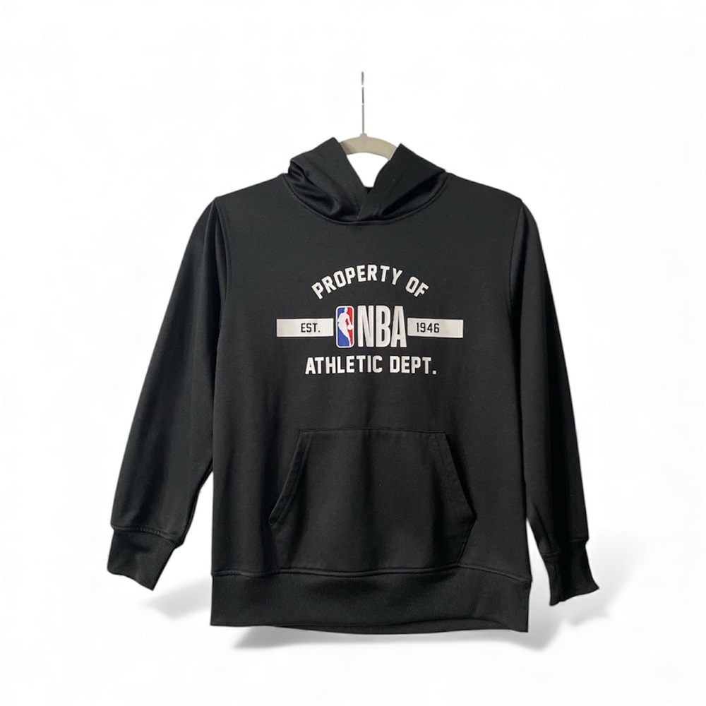 NBA Black Hoodie with Logo Design